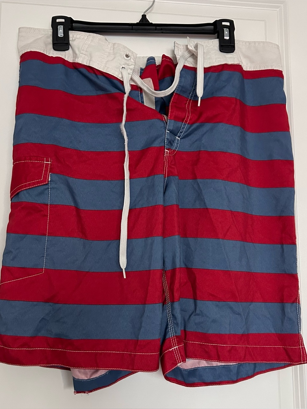 Old Navy (L) Red, White, & Blue Swim Shorts